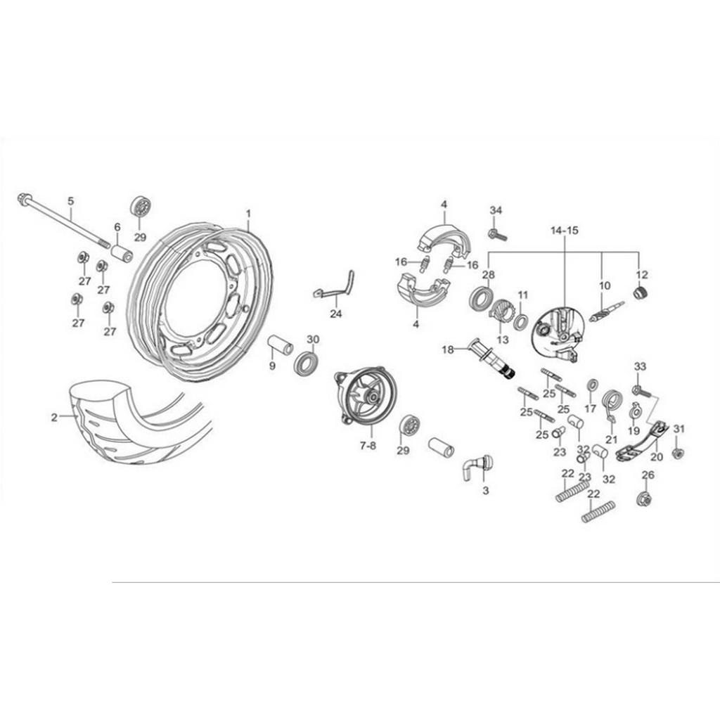 HERO DUET LX JANT CEMBERI (SAC) #HR-ORT F2283